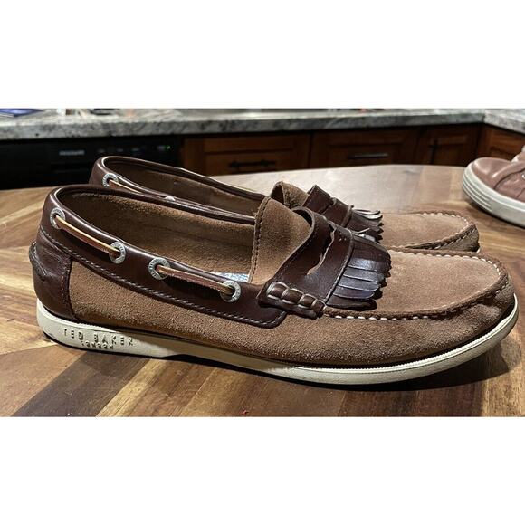 Ted Baker‎ London Shoes Leather Loafers Boat Shoe Mens Size 11 main image 8
